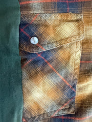 Morgan Wallen Upcycled T-Shirt and Pearl Snap Carhartt Flannel Long Sleeve