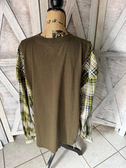 Double Trouble with Two Carhartt Upcycles Carhartt Flannel with Pockets and Coordinating Carhartt Pocket Tee Upcycle