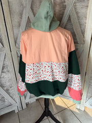 Carhartt Upcycled Hoodie Peach Bouquet Upcycle Patch Look Carhartt Hoodie Upcycled Floral Upcycle